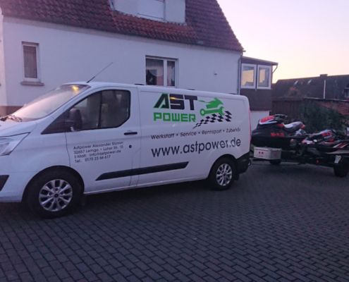 Transportservice Motorrad, Motorradwerkstatt Lemgo, AST Power